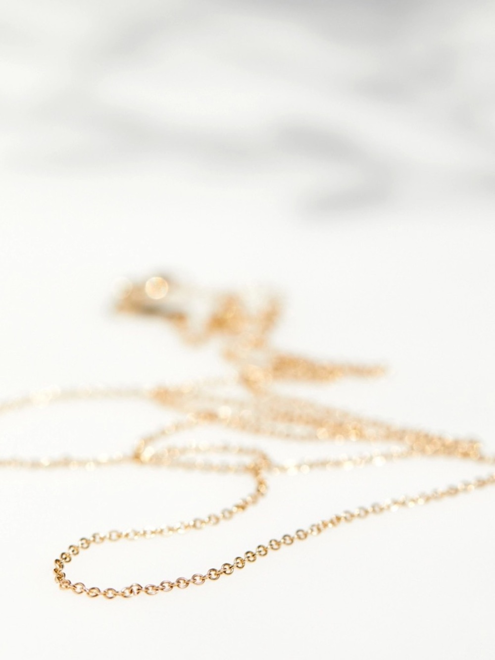 Catbird Adjustable Plain Chain, 14k Yellow Gold